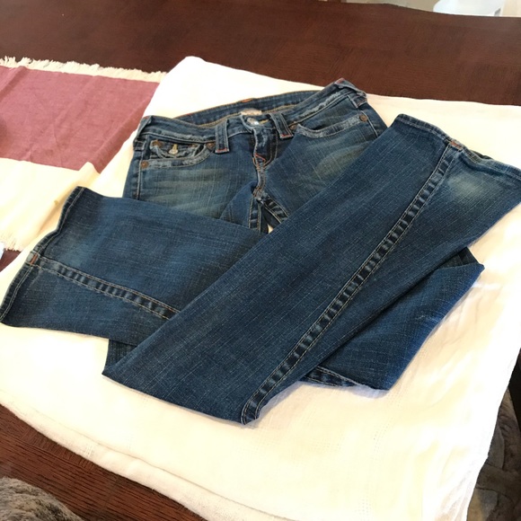 True Religion denim boot cut jeans size 26. - Picture 7 of 7